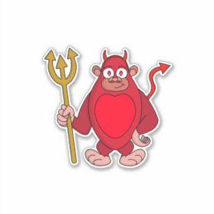 Devil Gorilla Sticker