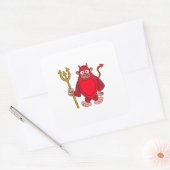 Devil Gorilla Vierkante Sticker (Envelop)