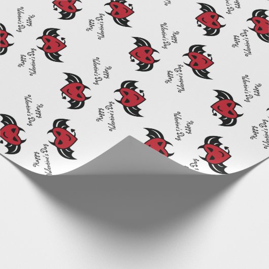 Devil hartverlooppapier cadeaupapier (Hoek)