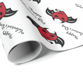 Devil hartverlooppapier cadeaupapier (Rol Hoek)