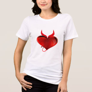 Devil Heart-Shirt Tri-Blend Shirt