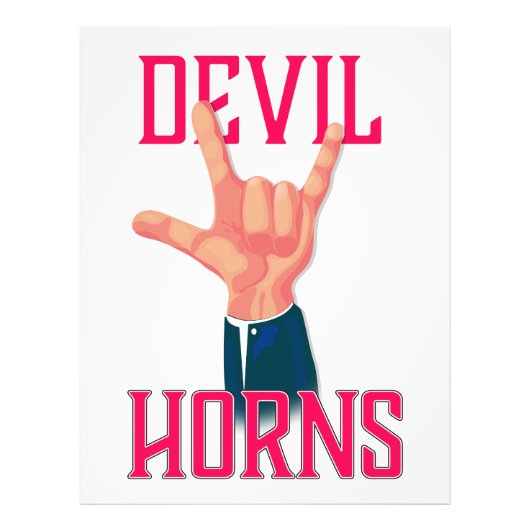 Devil Horns Foto Afdruk (Voorkant)
