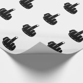 Devil Horns sign language pictogram for rock music Cadeaupapier (Hoek)