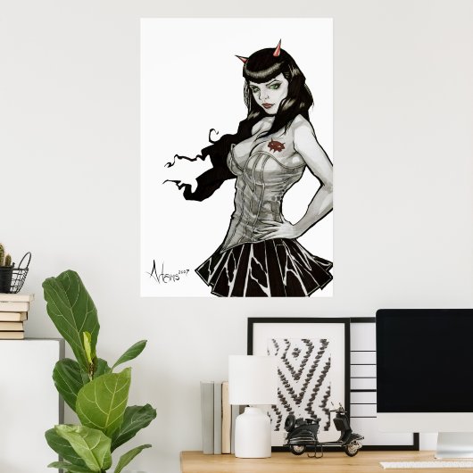 Devil in Darla Deville Poster (Thuiskantoor)