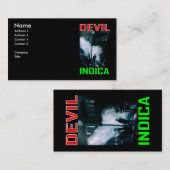 DEVIL INDICA VISITEKAARTJE (Voorkant / Achterkant)