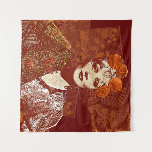 Devil is een vrouw wandkleed (Voorkant (horizontaal))