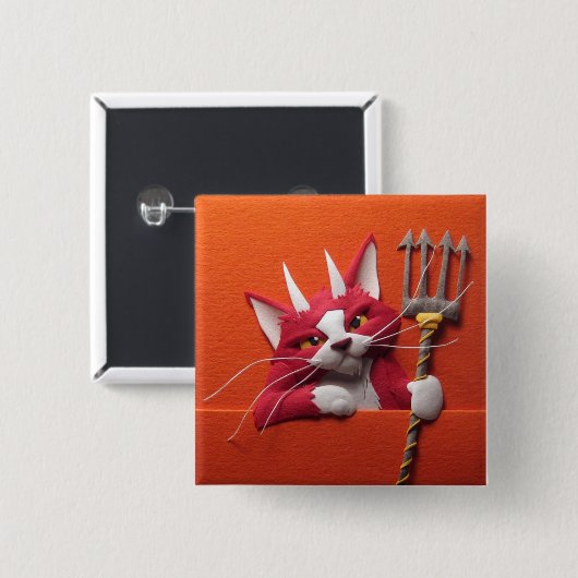 Devil Kitten Button (Voorkant /achterkant)