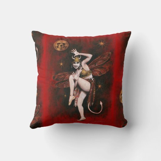 Devil Lady Dancer Cushion Kussen (Achterkant)