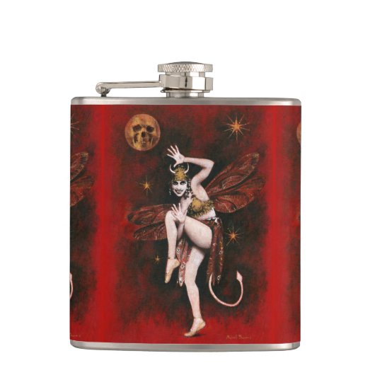  Devil Lady Flask Heupfles (Voorkant)