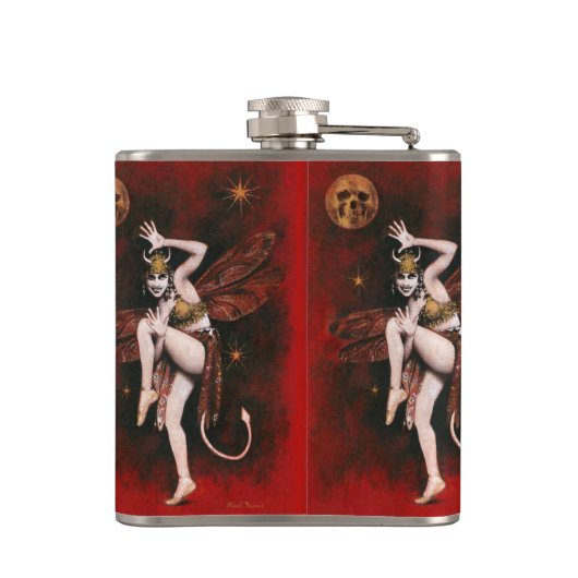 Devil Lady Flask Heupfles (Achterkant)