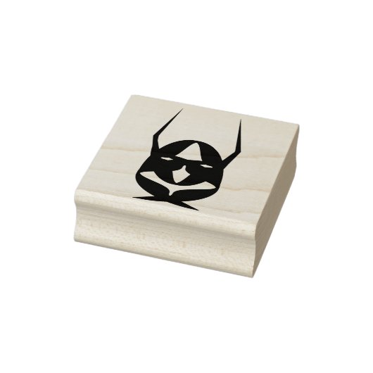 Devil mask silhouette kunstzegel rubberstempel (Stempel)