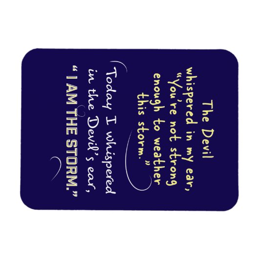 Devil murmura dans mon oreille Magnet Christian (Horizontal)