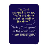 Devil murmura dans mon oreille Magnet Christian (Vertical)