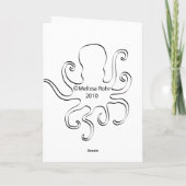 Devil Octopus Halloween Kaart (Achterkant)