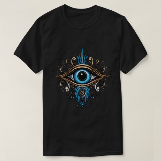 Devil Paarse Eye (Gold Edition) T-shirt (Design voorkant)