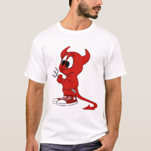 Devil Red Demon Cartoon Satan Evil Hell Heat T-shirt