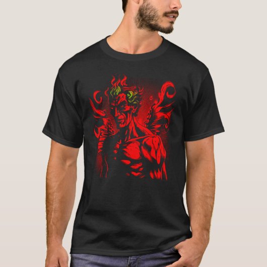 Devil Red Demon Mammon T-shirt (Voorkant)