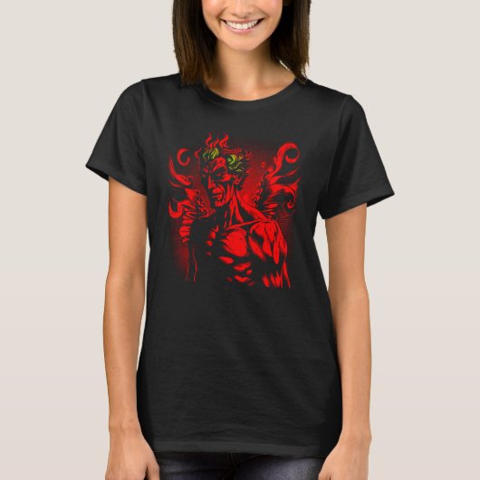 Devil Red Demon Mammon T-shirt (Voorkant)