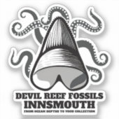 Devil Reef Shark Teeth Trader Innsmouth Sticker (Voorkant)