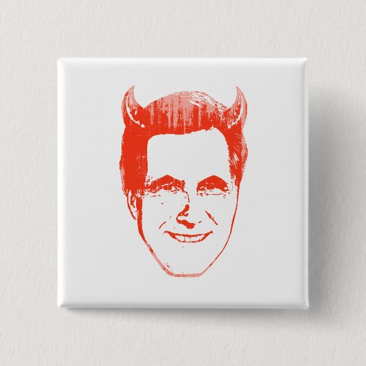Devil Romney.png Vierkante Button 5,1 Cm (Voorkant)