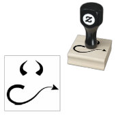 Devil sketch 	rubberstempel (Gestempeld)