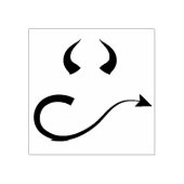 Devil sketch 	rubberstempel (Afrduk)