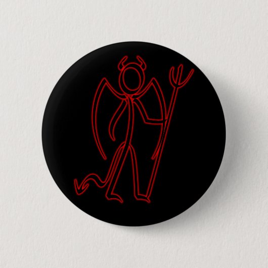 Devil - Stickman Button (Voorkant)