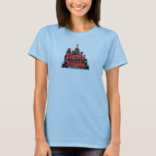 Devil Town Women's Fited Burnout T-shirt