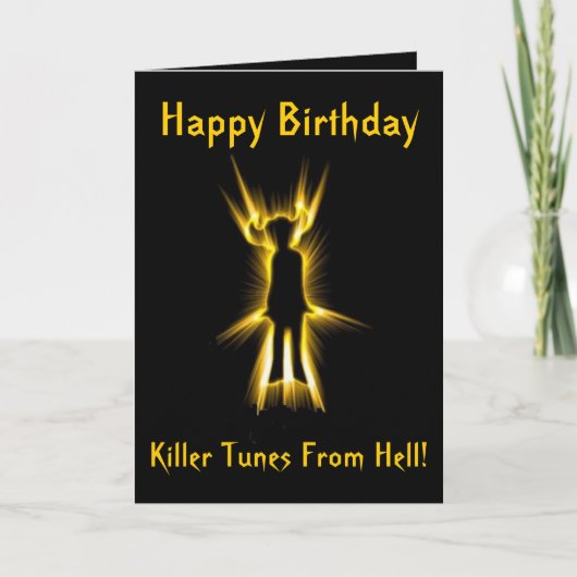 Devil Tunes ! Carte d'anniversaire (Devant)