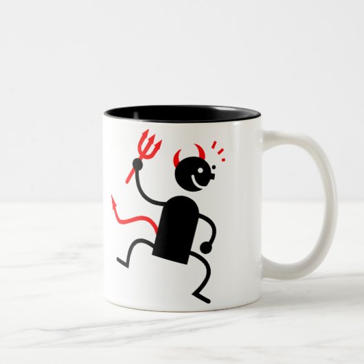Devil Tweekleurige Koffiemok (Rechts)