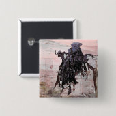 DEVIL VIERKANTE BUTTON 5,1 CM (Voorkant /achterkant)