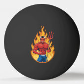 Devil with trident pingpongballen (Achterkant)