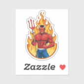 Devil with trident sticker (Vel)