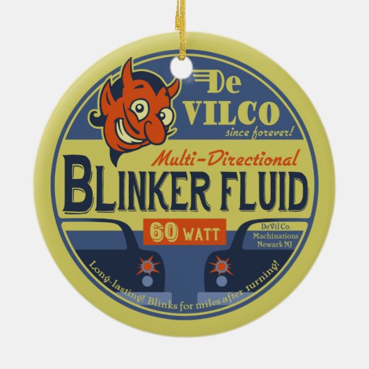 DeVilCo Blinker Fluid Keramisch Ornament (Achterkant)