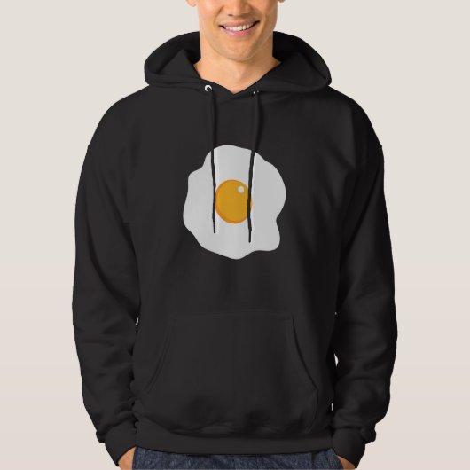 Deviled Egg Costume add Devil Horns and Tail Hallo Hoodie (Voorkant)