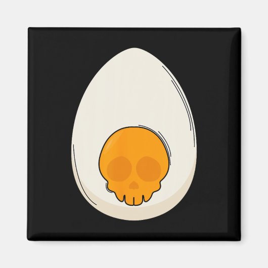 Deviled Egg Costume Devil Horns Halloween Love Egg Magneet (Voorkant)