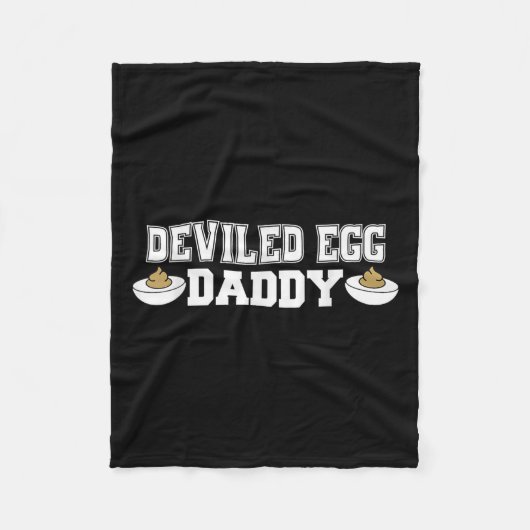 Deviled Egg Daddy - Grappige Thanksgiving Deviled  Fleece Deken (Voorkant)