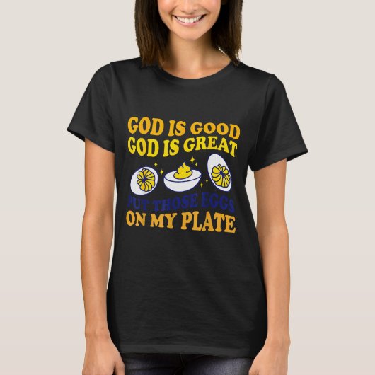Deviled Egg Lover Funny Foodie Humor Apparel Uni-a T-shirt (Voorkant)