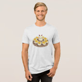 Deviled Eggs Funny Tri-Blend Shirt (Voorkant volledig)