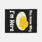 Deviled Eggs You Know Why I’m Here Thanksgiving Fo Fleece Deken (Voorkant (Horizontaal))