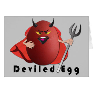 "deviled la carte humoristique d'oeufs drôles