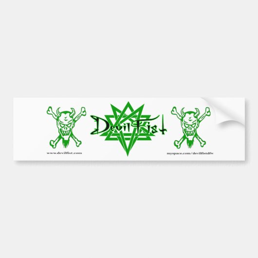 DevilFist Bumpersticker (Voorkant)