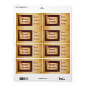 Devilish Delights Halloween Treats Baking Label (Full Sheet)