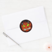 Devilish Demon Ronde Sticker (Envelop)