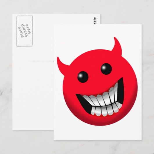 Devilish Smile Briefkaart (Voorkant / Achterkant)