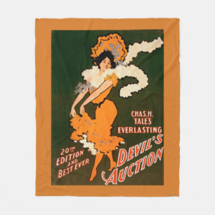 Devil's Auction Woman in Costume Theater Fleece Deken