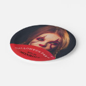 Devil's ballon, Halloween Party Papieren Bordje (Gekanteld)