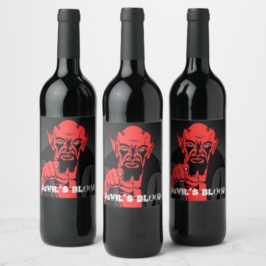 Devil's Blood Wine Label Wijn Etiket (Flessen)
