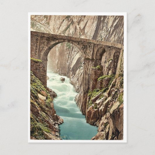 Devil's Bridge, Andermatt,  Pho Zwitserland Briefkaart (Voorkant)