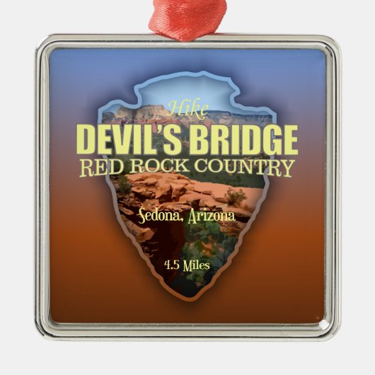 Devil's Bridge (pijlpunt) Metalen Ornament (Voorkant)